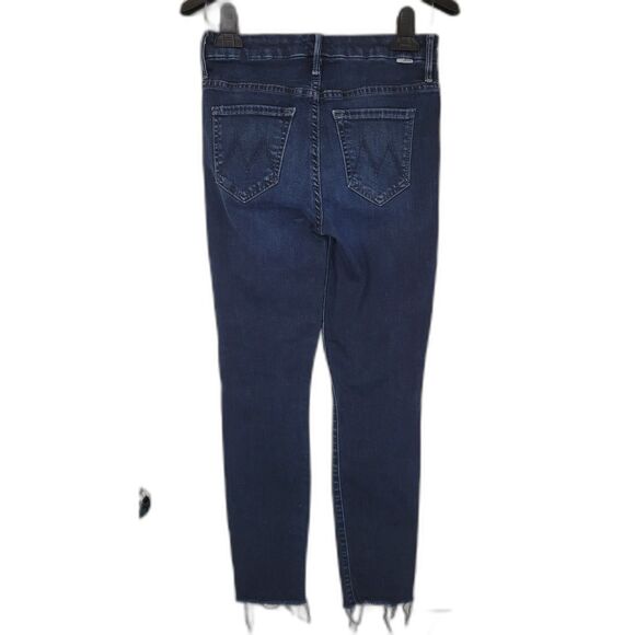 Mother High Waisted Looker Ankle Fray Skinny Jeans - Picture 2 of 6